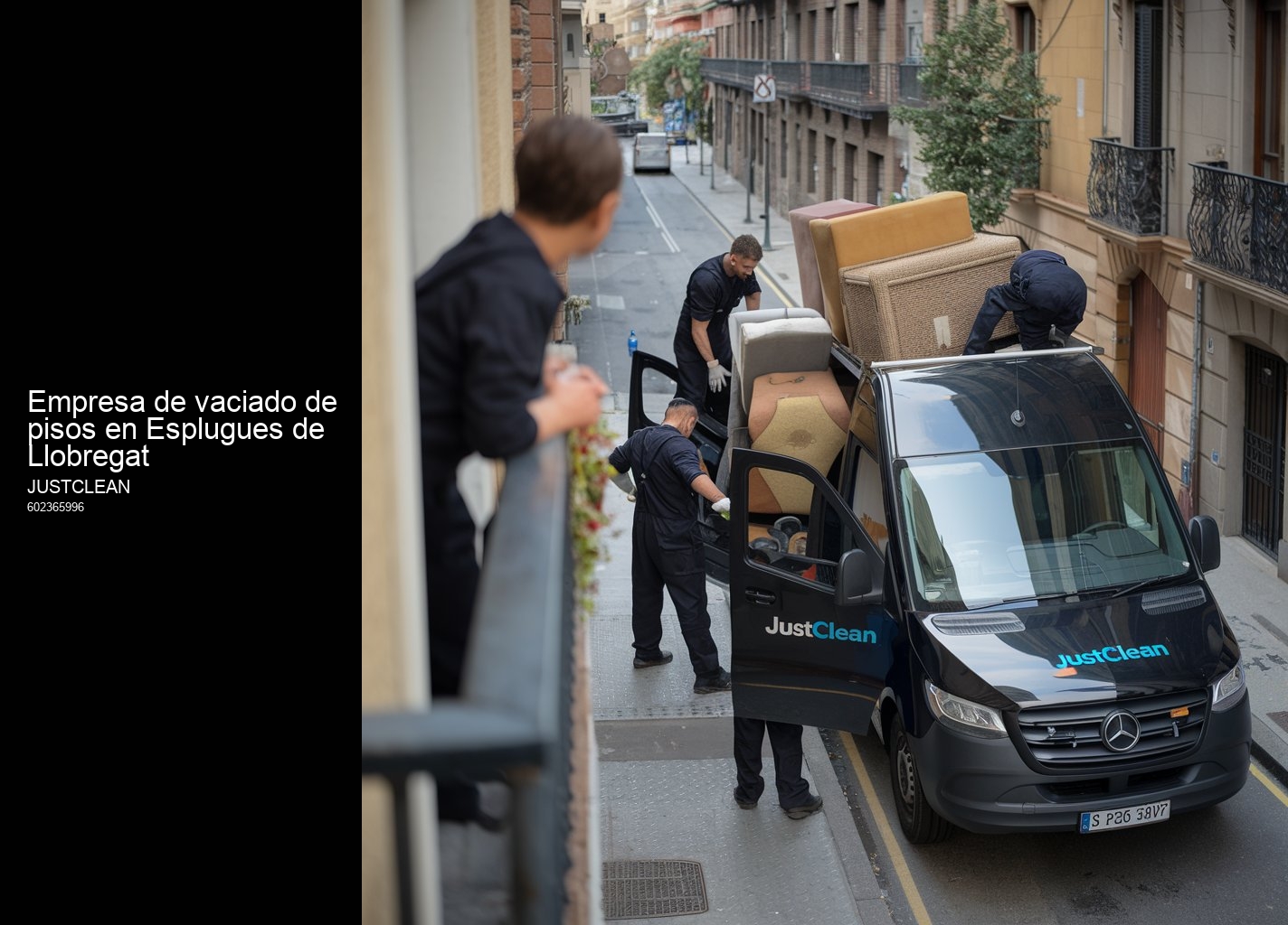 Vaciado de viviendas afectadas por síndrome de Diógenes en Esplugues de Llobregat