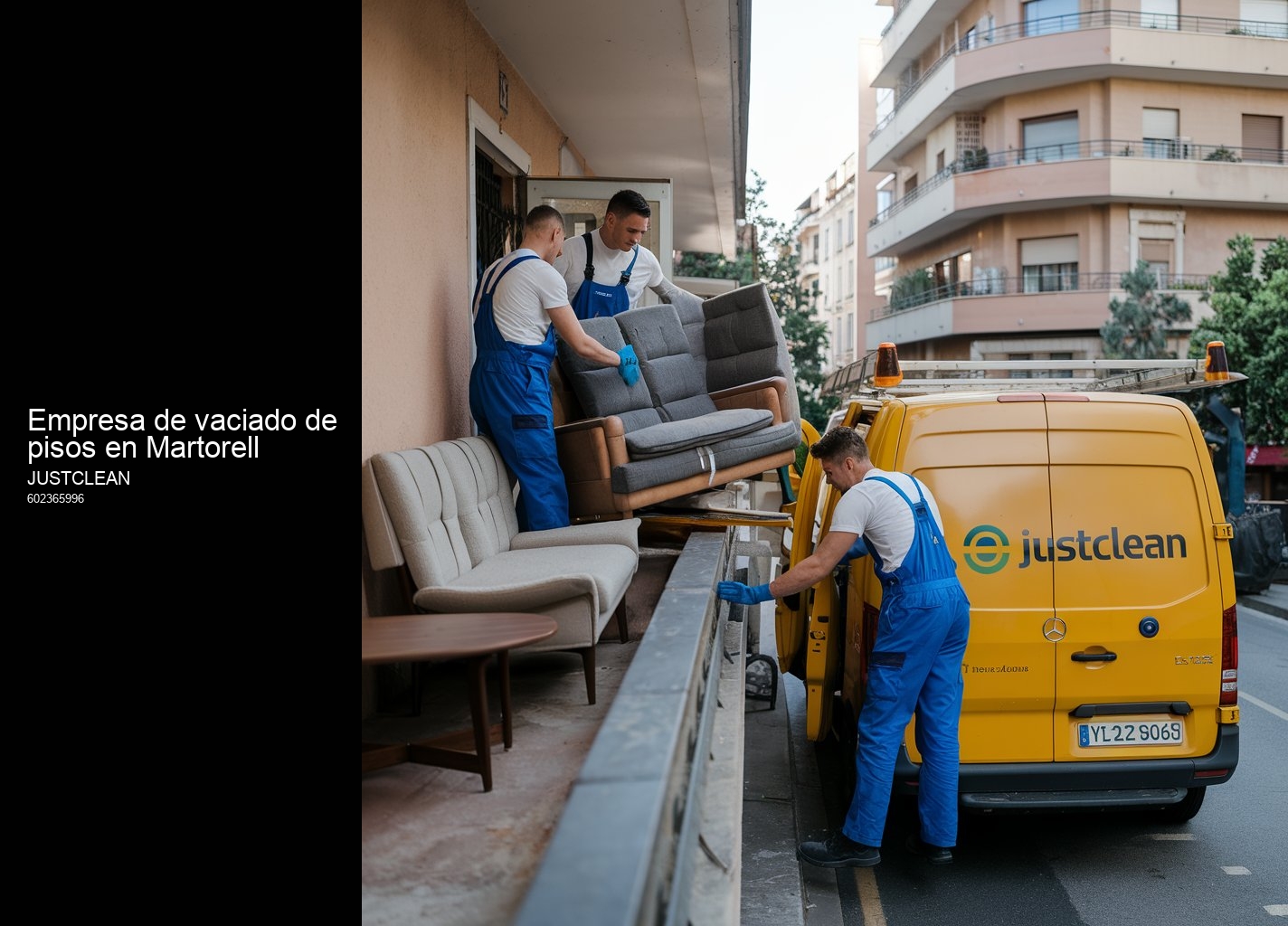 Detalles del proceso de vaciado gratuito en JustClean